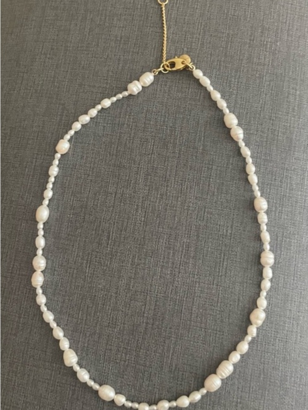Madewell mixed pearl choker necklace